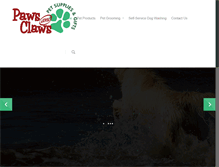 Tablet Screenshot of pawsandclawscapecod.com